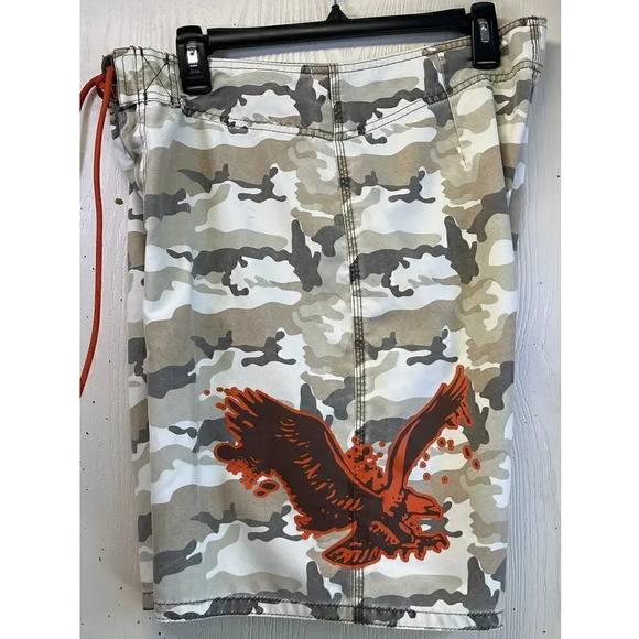 Mossimo Supply Co. Mens Size 34 9 inseam Trunk Shorts  Logo TINY FLAW - Picture 11 of 16